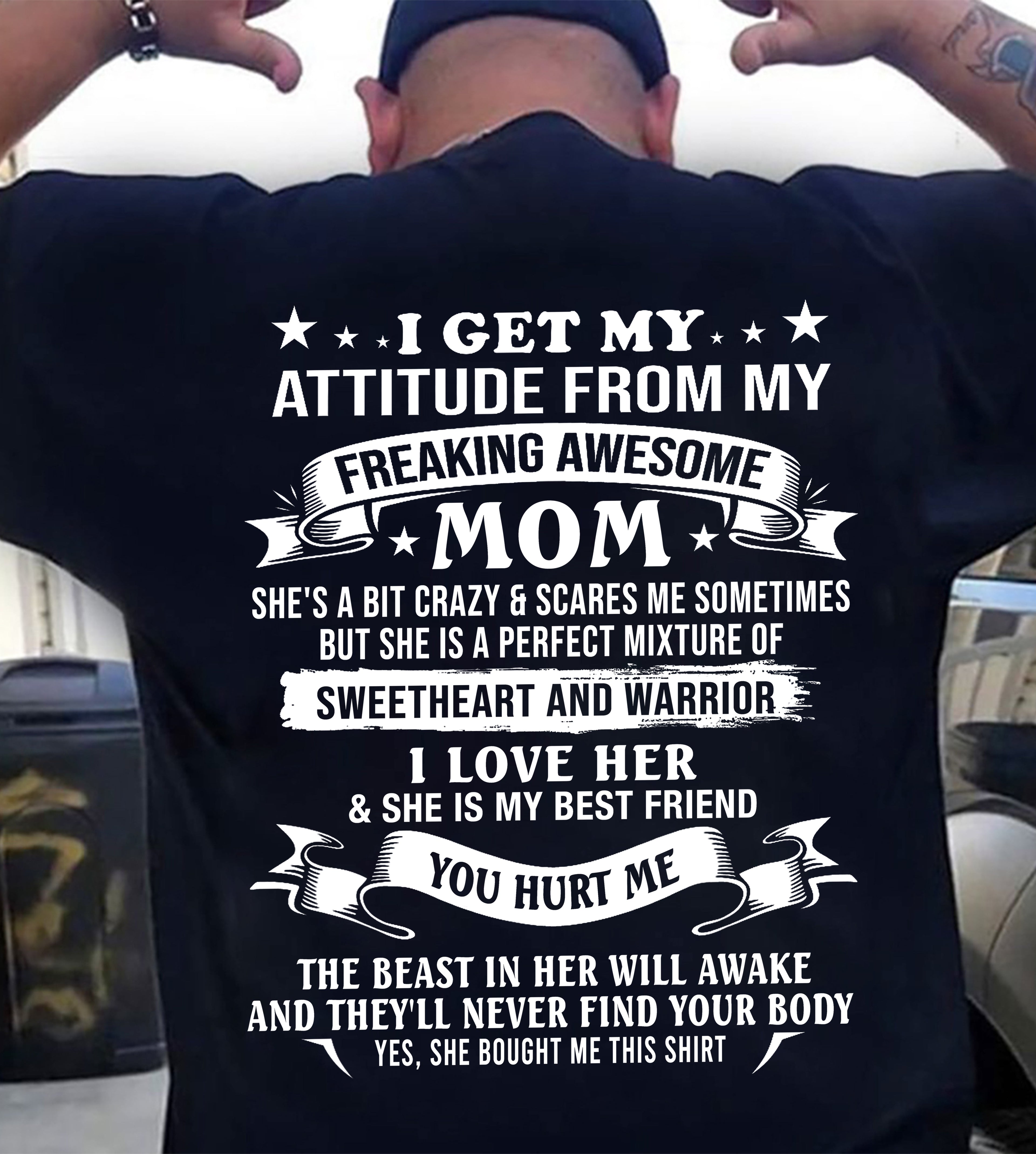Awesome Mom T-Shirt – Gift From Mom To Child - LUAN00 (SKU2607-337-00)