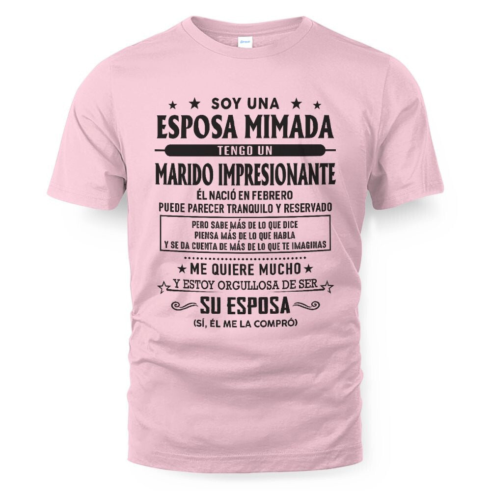 Febrero – Esposo increíble nacido en febrero – Regalo especial para tu esposa – LUAN02 (SKU03-11-02)