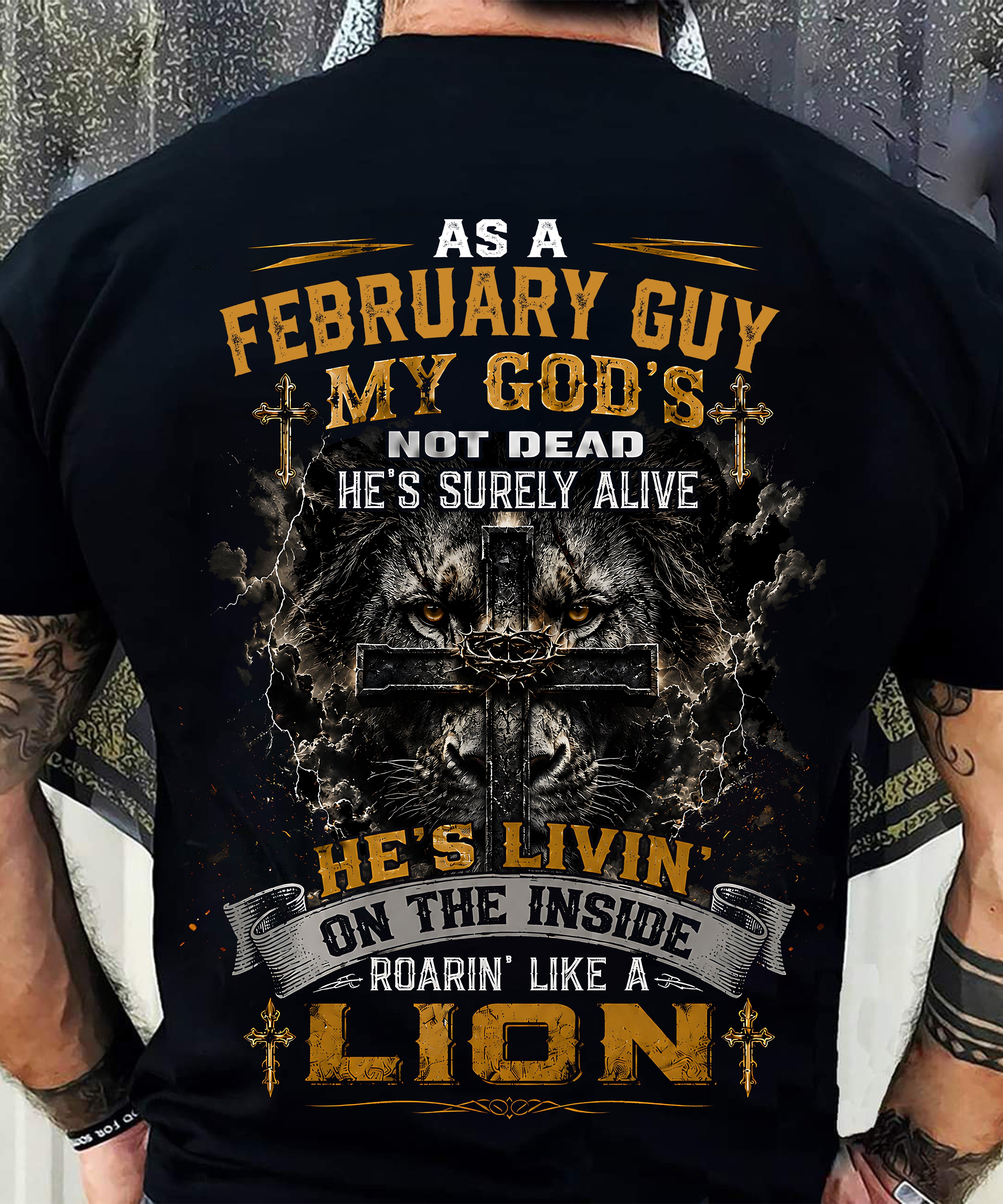 FEBRUARY - MY GOD'S NOT DEAD - CHRISTIAN GIFT FOR MEN - LUAN02 (SKU2608-09-02)