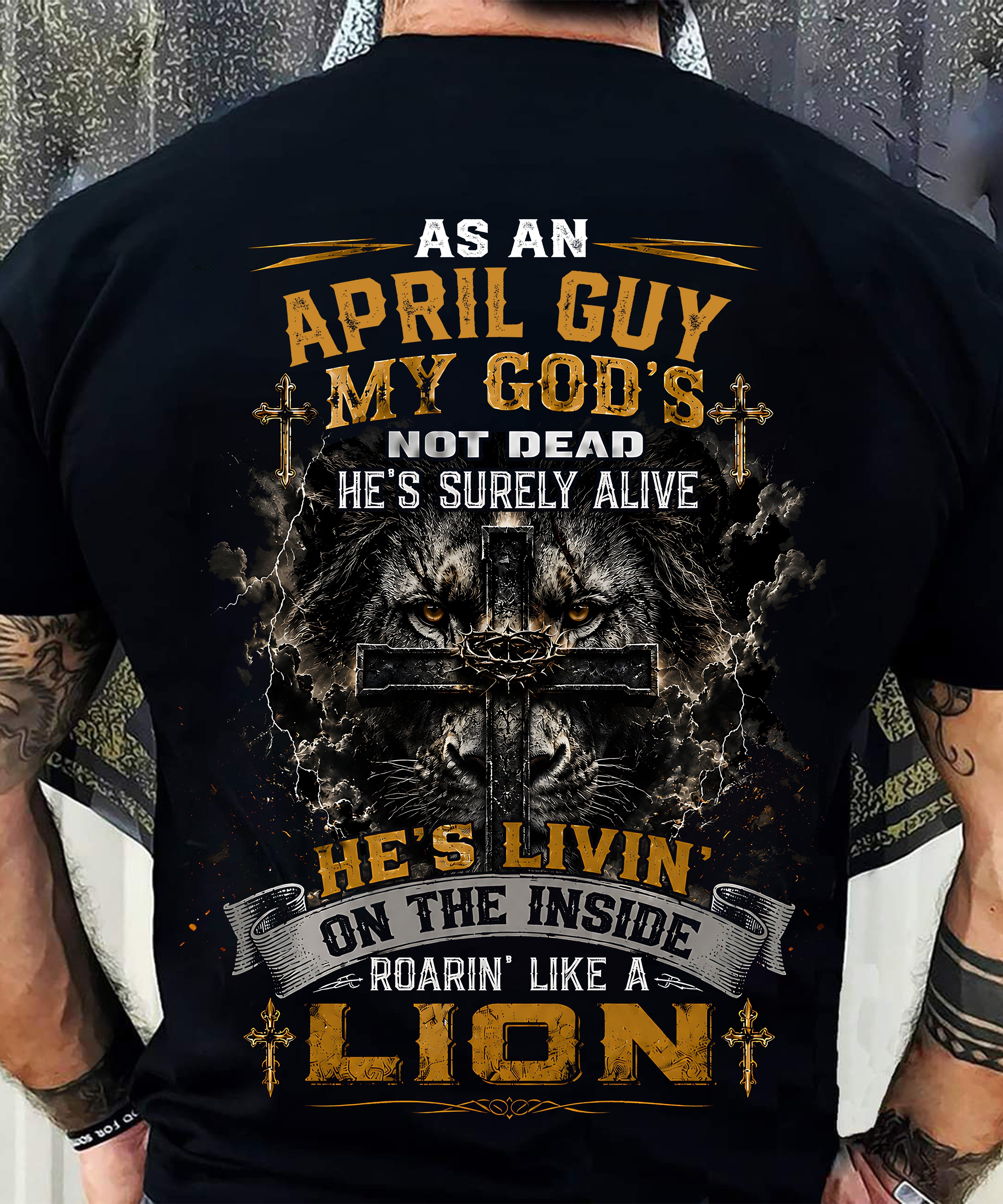 APRIL - MY GOD'S NOT DEAD - CHRISTIAN GIFT FOR MEN - LUAN04 (SKU2608-09-04)
