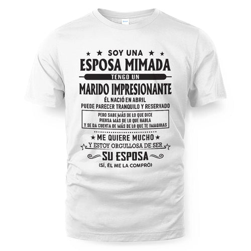 Abril – Esposo increíble nacido en abril – Regalo especial para tu esposa – LUAN04 (SKU03-11-04)