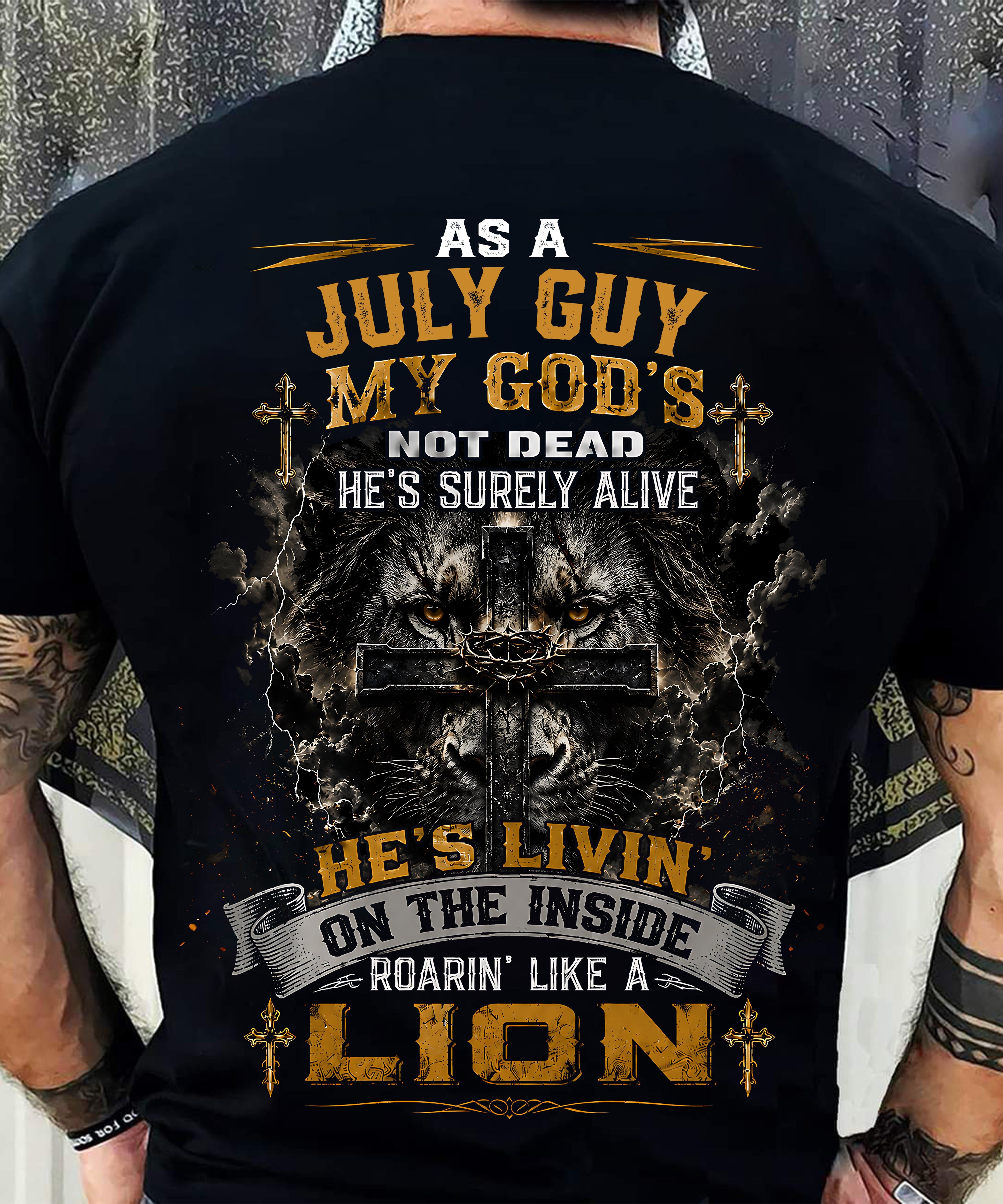 JULY - MY GOD'S NOT DEAD - CHRISTIAN GIFT FOR MEN - LUAN07 (SKU2608-09-07)