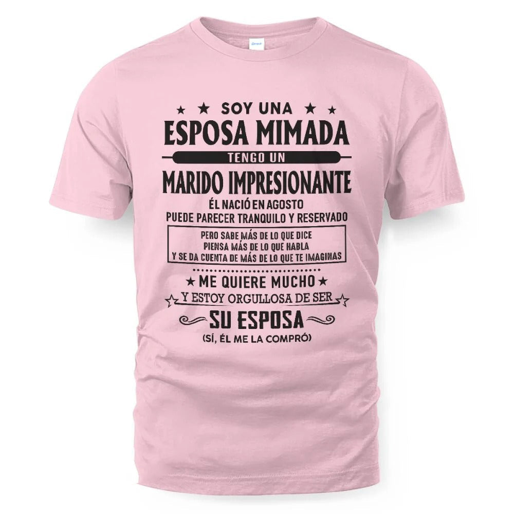 Agosto – Esposo increíble nacido en agosto – Regalo especial para tu esposa – LUAN08 (SKU03-11-08)