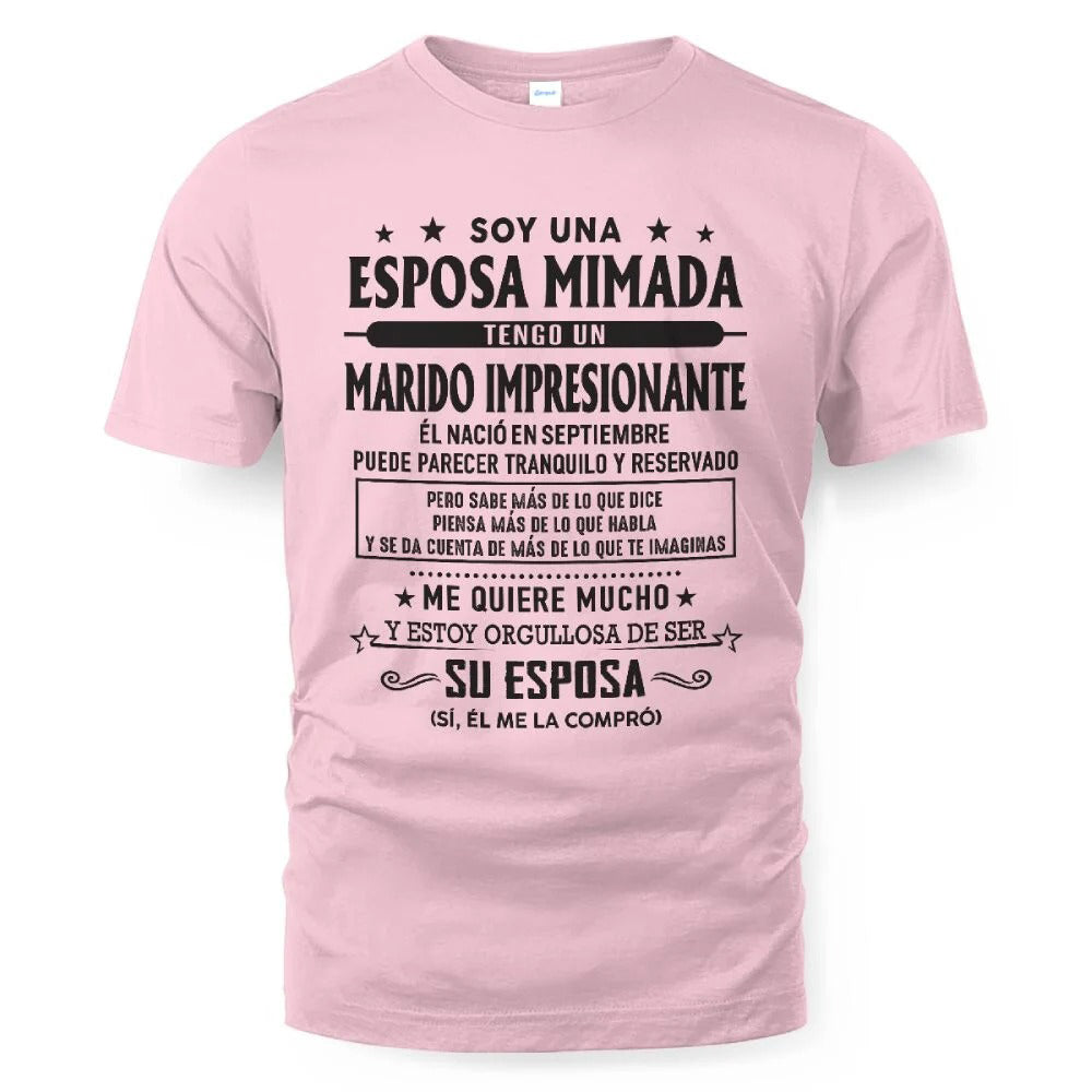 Septiembre – Esposo increíble nacido en septiembre – Regalo especial para tu esposa – LUAN09 (SKU03-11-09)