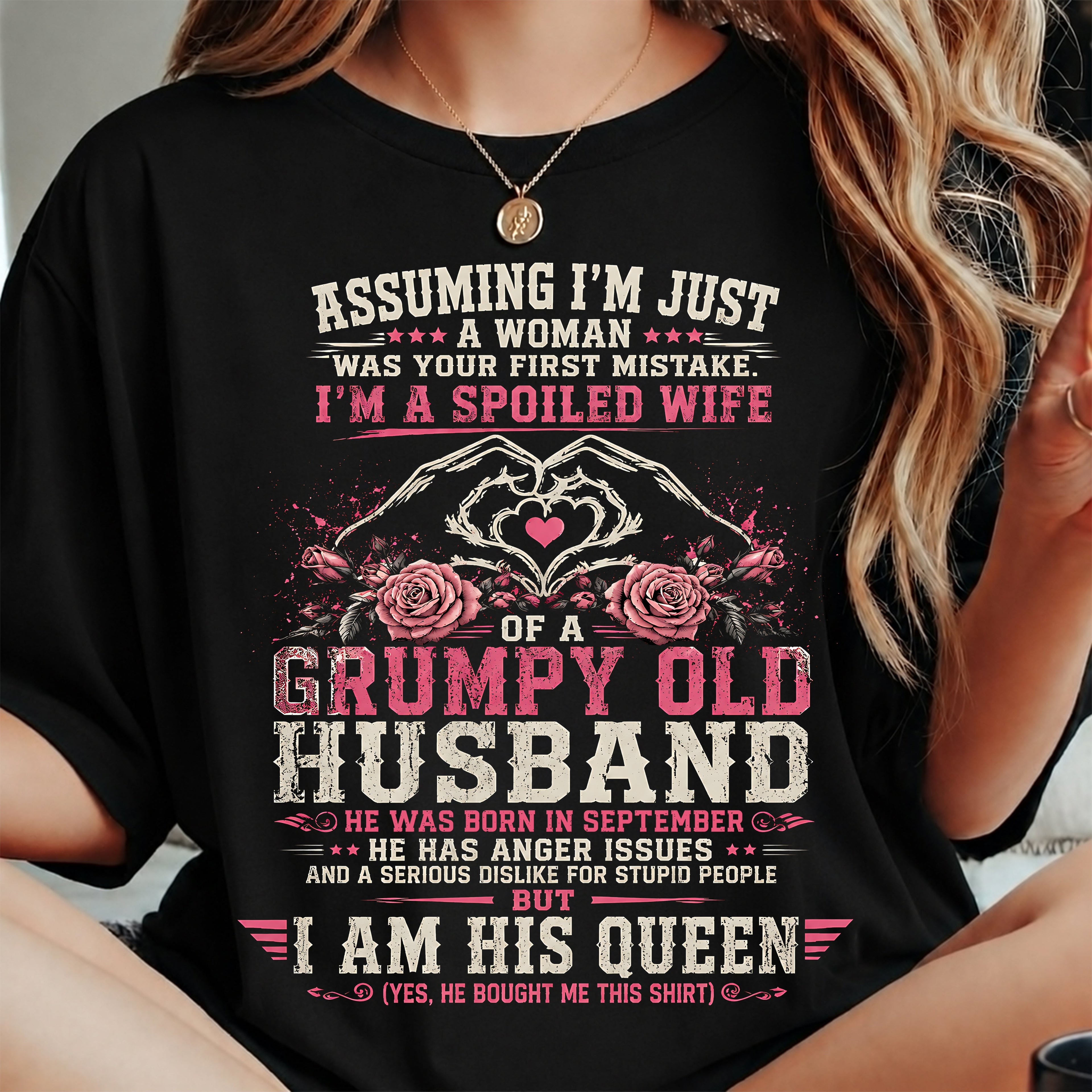 SEPTEMBER - SPOILED WIFE OF A GRUMPY HUSBAND - PERFECT GIFT FROM HUSBAND- LUAN09 (SKU2608-31-09)