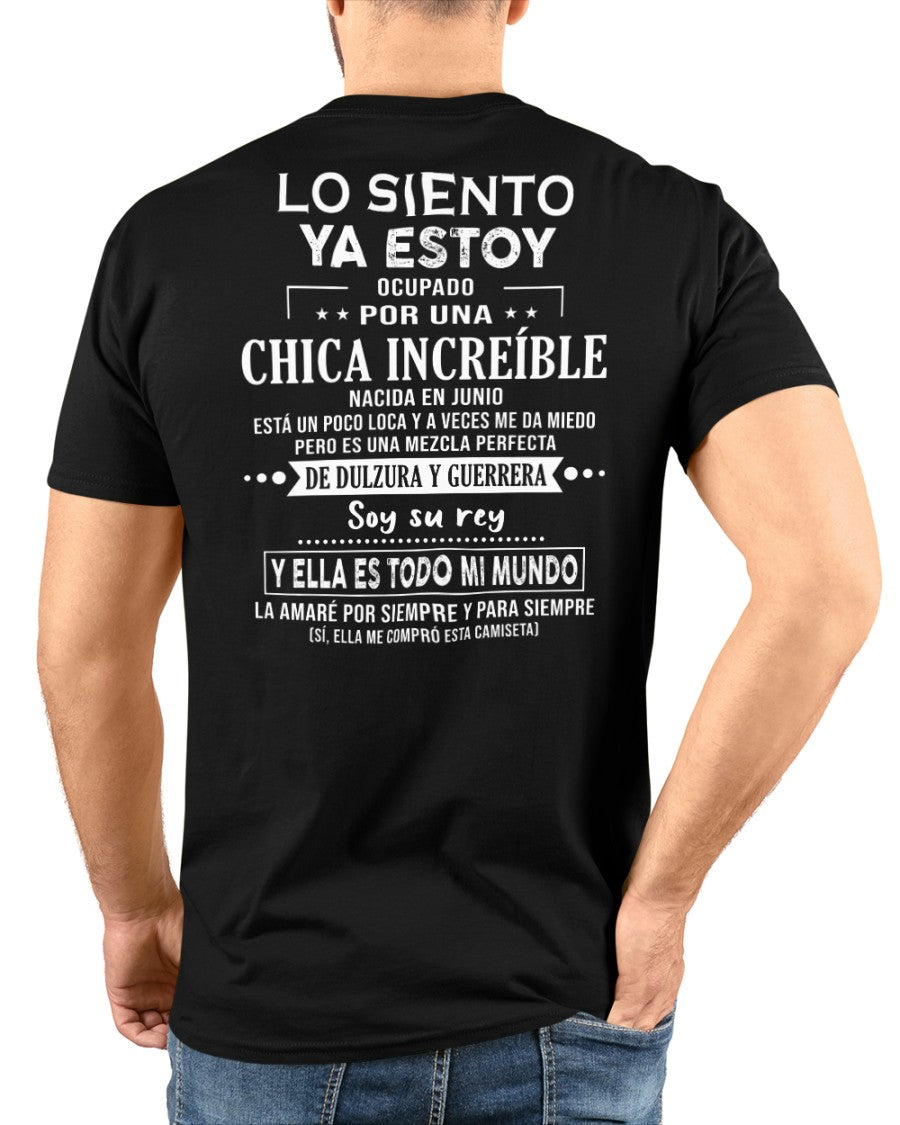 Lo siento chicas, ya estoy pillado - Mi novia está un poco loca y es adorable - Regalo especial para tu novio o esposo - (SKU04-156-06) - LUAN06