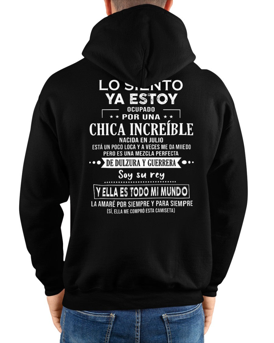 Lo siento chicas, ya estoy pillado - Mi novia está un poco loca y es adorable - Regalo especial para tu novio o esposo - (SKU04-156-07) - LUAN07