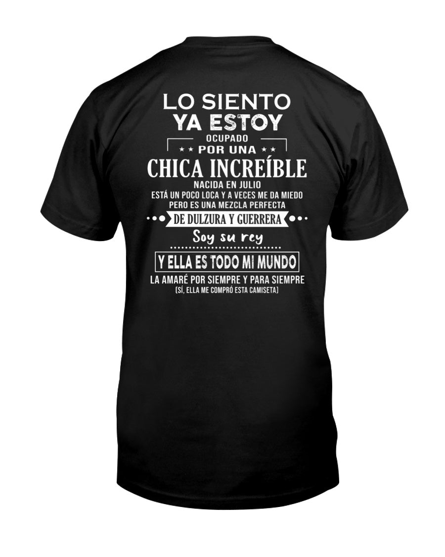 Lo siento chicas, ya estoy pillado - Mi novia está un poco loca y es adorable - Regalo especial para tu novio o esposo - (SKU04-156-07) - LUAN07