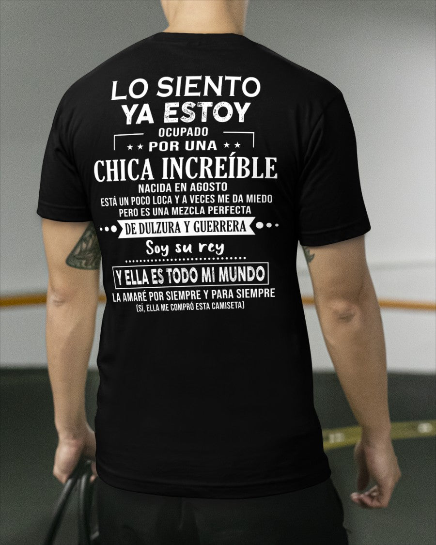 Lo siento chicas, ya estoy pillado - Mi novia está un poco loca y es adorable - Regalo especial para tu novio o esposo - (SKU04-156-08) - LUAN08