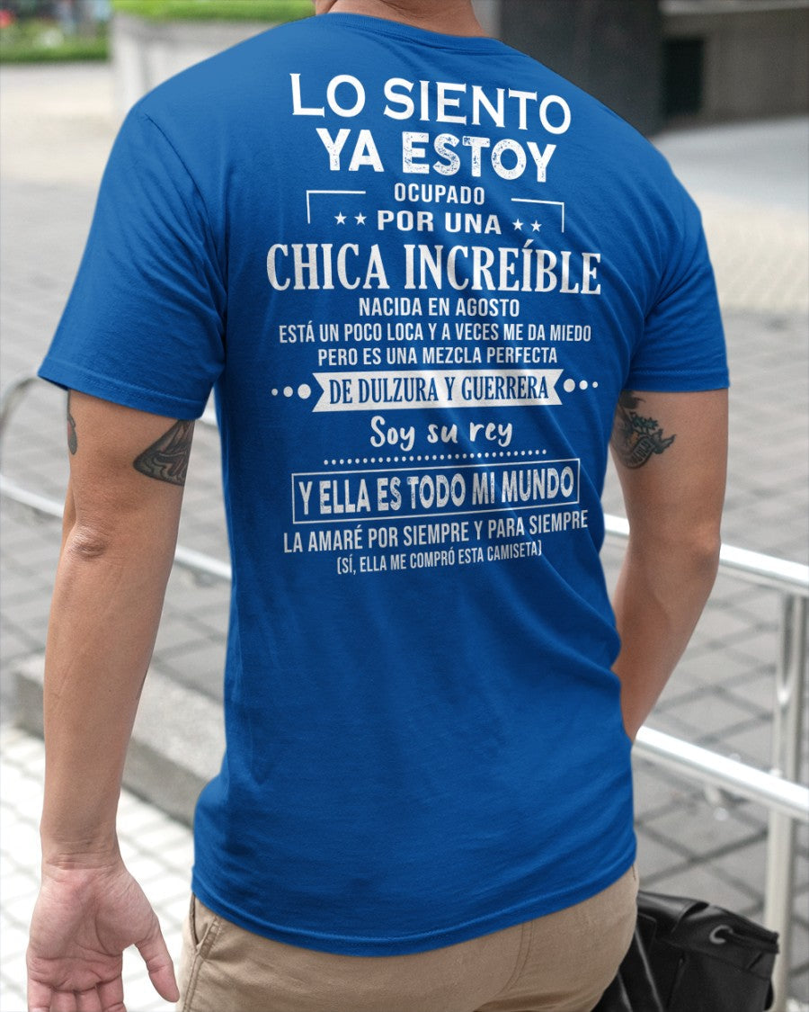 Lo siento chicas, ya estoy pillado - Mi novia está un poco loca y es adorable - Regalo especial para tu novio o esposo - (SKU04-156-08) - LUAN08