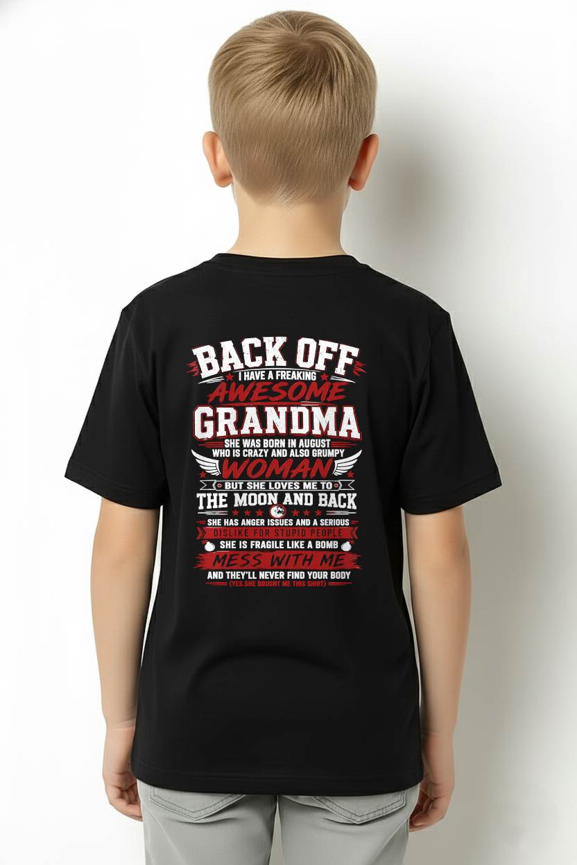 AUGUST - CRAZY AWESOME GRANDMA - PERFECT GIFT FROM GRANDMA - LUAN08 (SKU2608-07-08)