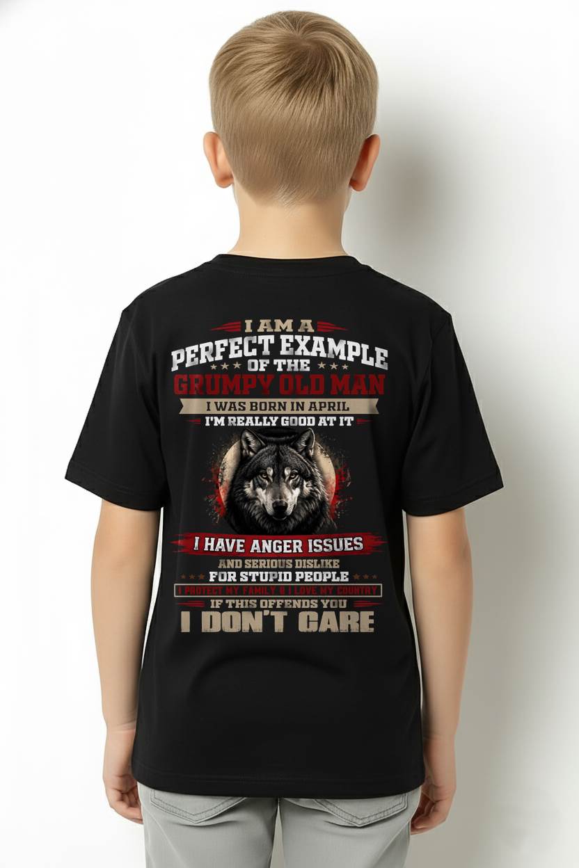 APRIL GRUMPY OLD MAN T-SHIRT – PERFECT PATRIOTIC GIFT FOR MEN - LUAN04 (SKU2607-300-04)