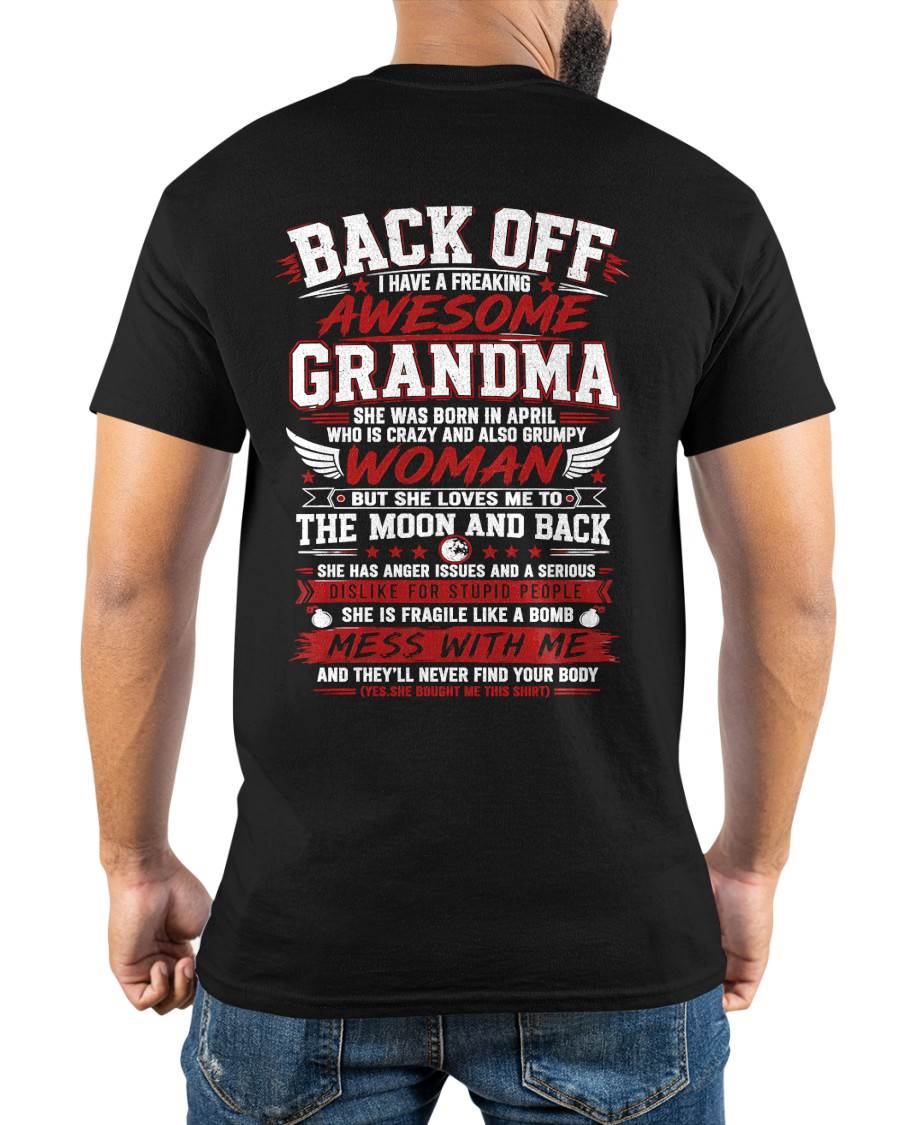 APRIL - CRAZY AWESOME GRANDMA - PERFECT GIFT FROM GRANDMA - LUAN04 (SKU2608-07-04)