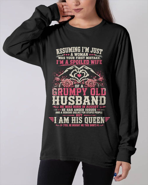 AUGUST - SPOILED WIFE OF A GRUMPY HUSBAND - PERFECT GIFT FROM HUSBAND- LUAN08 (SKU2608-31-08)