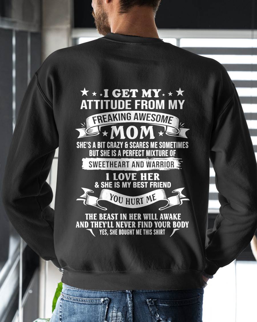 Awesome Mom T-Shirt – Gift From Mom To Child - LUAN00 (SKU2607-337-00)