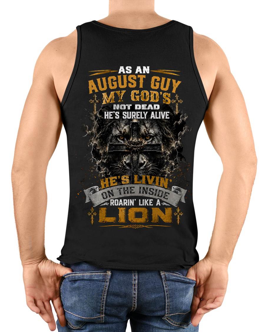 AUGUST - MY GOD'S NOT DEAD - CHRISTIAN GIFT FOR MEN - LUAN08 (SKU2608-09-08)