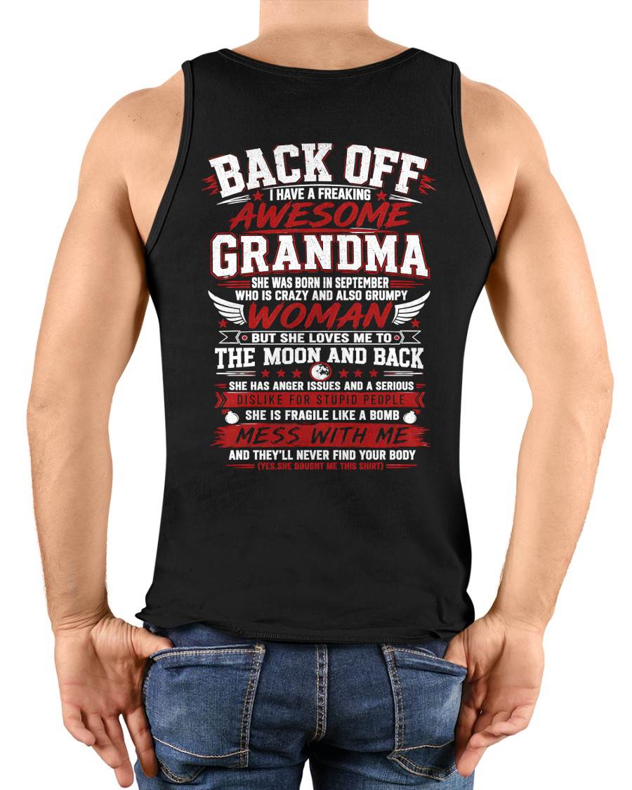 SEPTEMBER - CRAZY AWESOME GRANDMA - PERFECT GIFT FROM GRANDMA - LUAN09 (SKU2608-07-09)