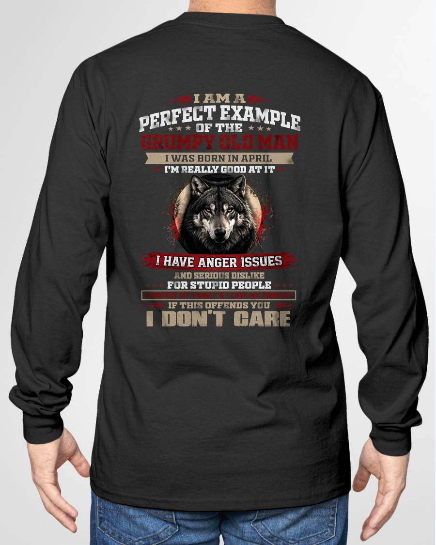 APRIL GRUMPY OLD MAN T-SHIRT – PERFECT PATRIOTIC GIFT FOR MEN - LUAN04 (SKU2607-300-04)