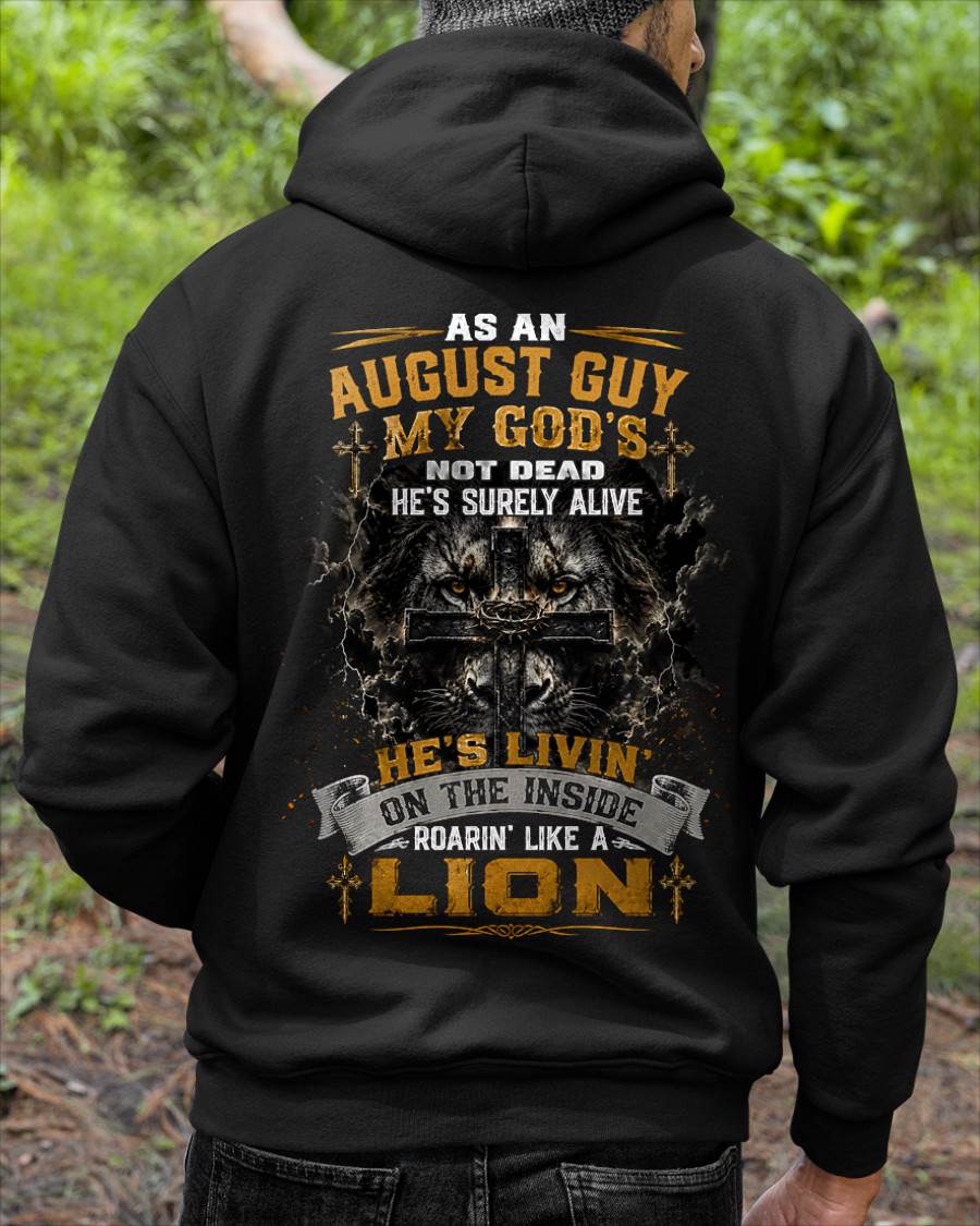 AUGUST - MY GOD'S NOT DEAD - CHRISTIAN GIFT FOR MEN - LUAN08 (SKU2608-09-08)