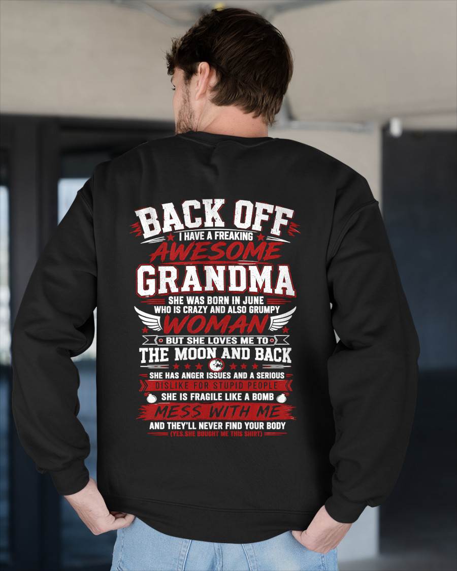 JUNE - CRAZY AWESOME GRANDMA - PERFECT GIFT FROM GRANDMA - LUAN06 (SKU2608-07-06)