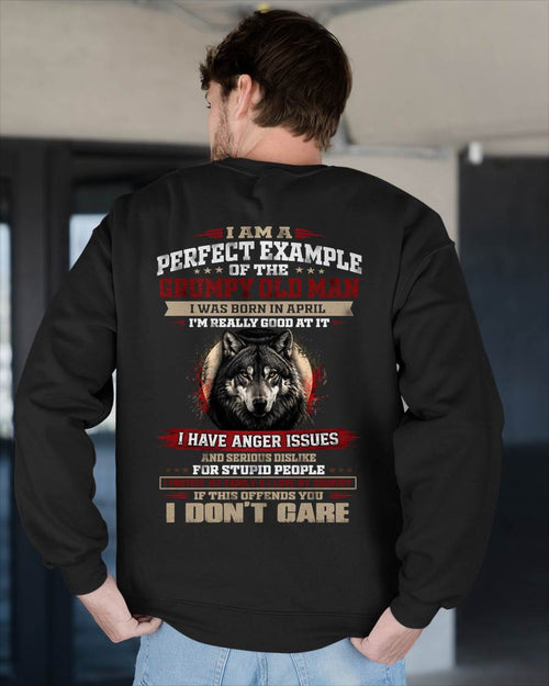 APRIL GRUMPY OLD MAN T-SHIRT – PERFECT PATRIOTIC GIFT FOR MEN - LUAN04 (SKU2607-300-04)