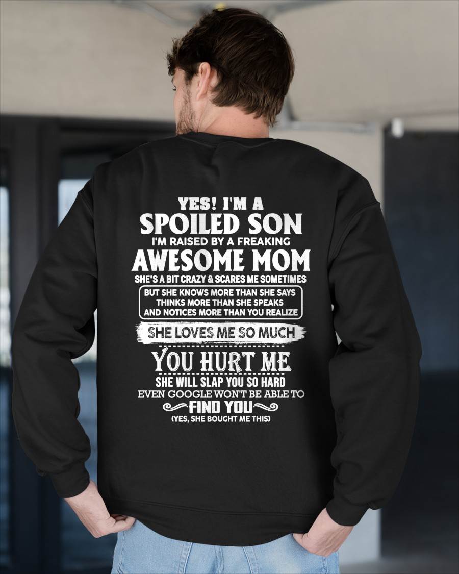 SPOILED SON OF AWESOME MOM - PERFECT GIFT FROM MOM - LUAN00 (SKU2604-175-00)