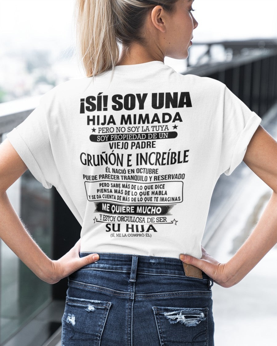 Octubre Padre Increíble - Regalo especial para hija - TBN - T10 (SKU04-109-10)